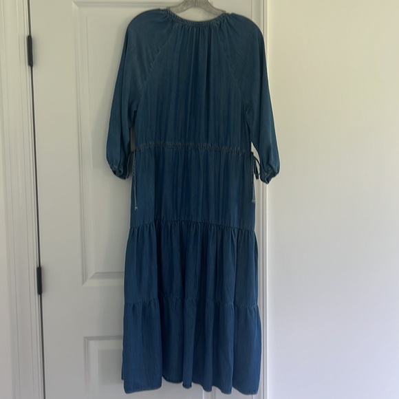 EUC Levi's Denim Blue 3/4 Sleeve Dress - Picture 8 of 8